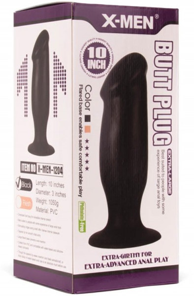 X-Men Butt Plug Black 25,5 cm