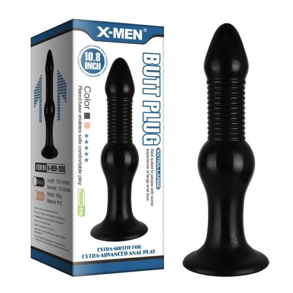 X-Men Butt Plug Black 27.5cm