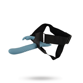 3-piece Strap-on Set With Rabbit & Rc