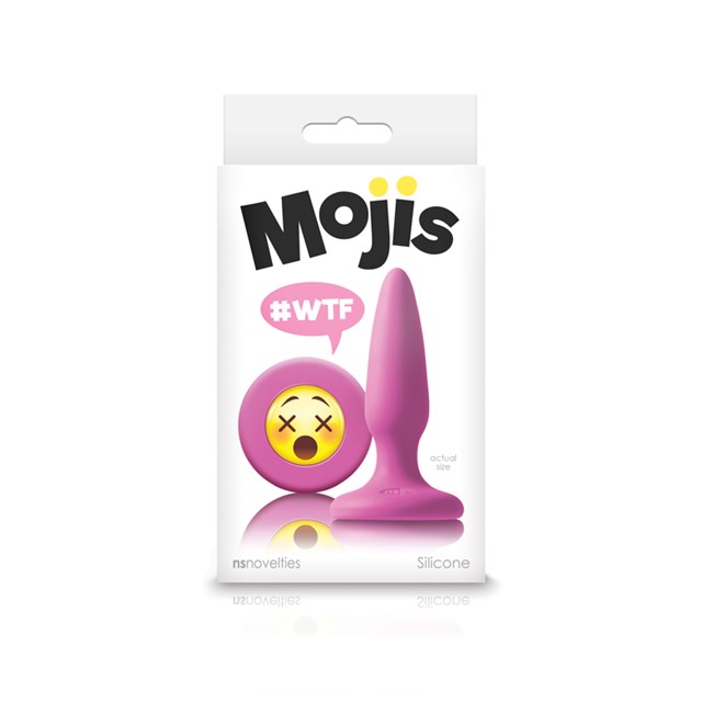Moji's WTF Pinkki silikonitappi Emojilla