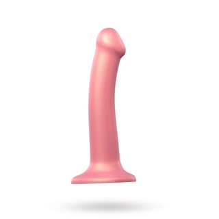 Mono Density Dildo Metallic Shine Pinkki - 18 Cm