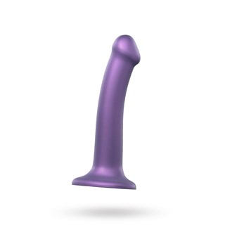Mono Density Dildo Metallic Shine Violetti - 18 Cm