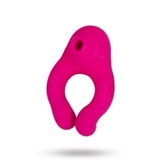 Värisevä Penisrengas Klitoriskiihottimella - Pinkki