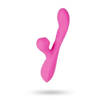 3 In 1 Vibrator With Suction & Vibration + Clit Licker - Pinkki